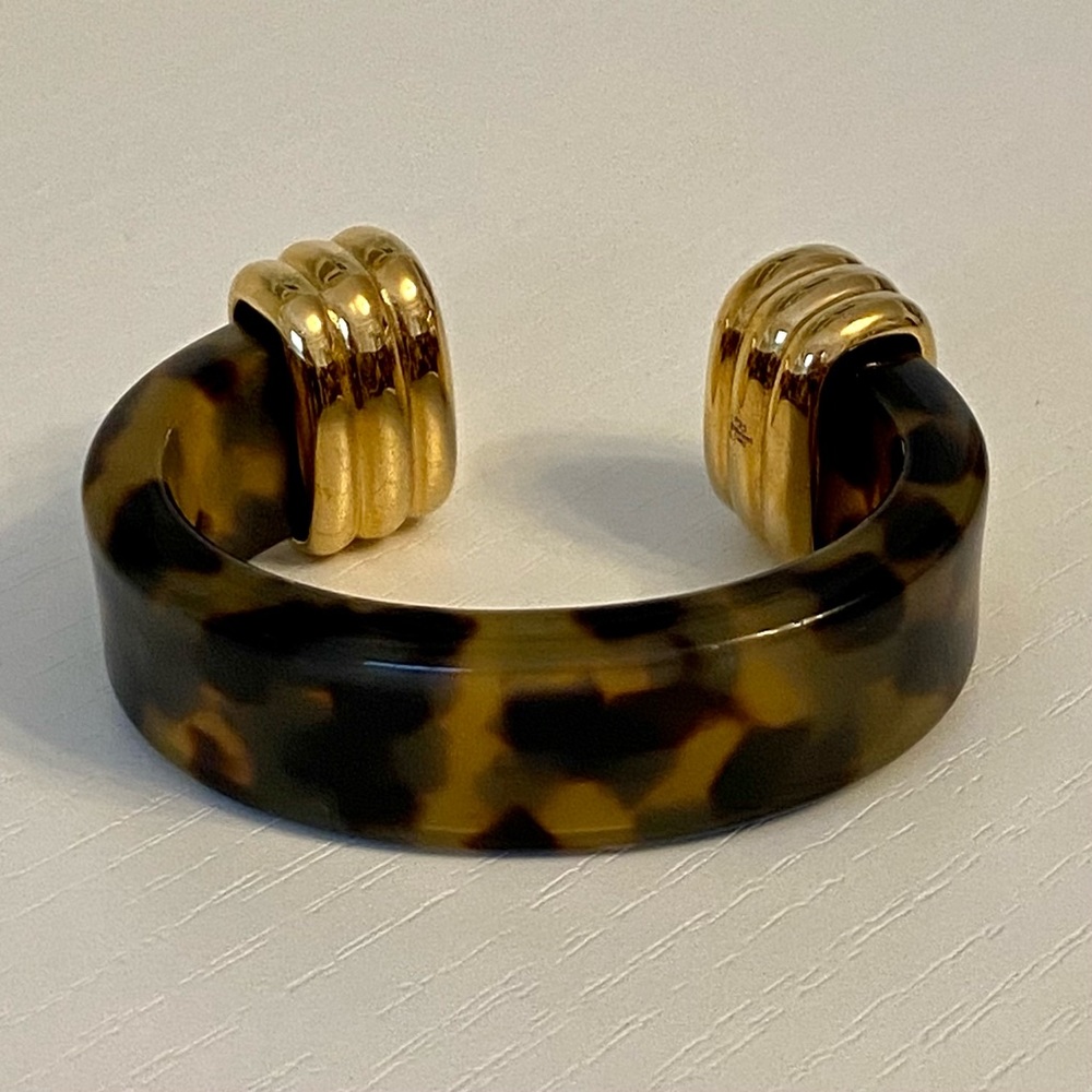 NWT Ralph Lauren Faux Tortoise Cuff Bracelet